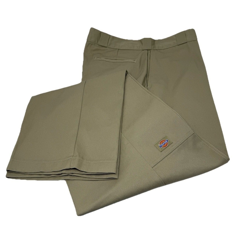 Men's‎ Dickies Beige Khaki Workwear Shop Pants Size 36 X 34